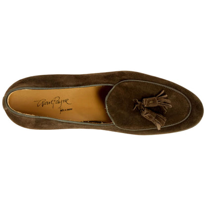 Alan Payne Porto Brown Suede Tassel Loafer for Men