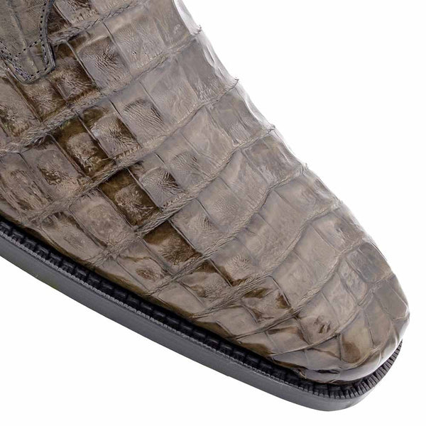 Mezlan Anderson Grey Genuine Crocodile Lace-Up