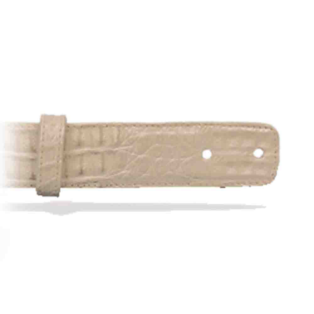 Los Altos Winterwhite Caiman Belt
