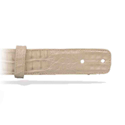 Los Altos Winterwhite Caiman Belt
