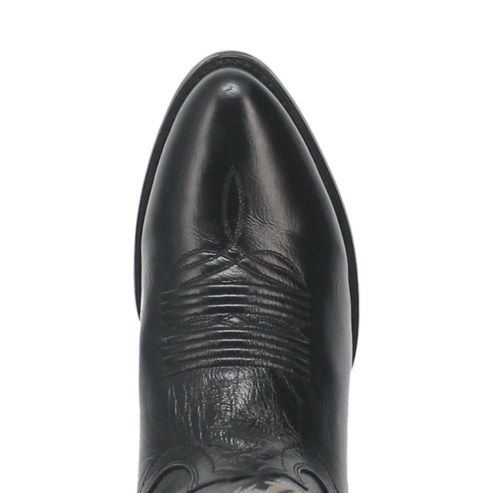 Dan Post Men’s Milwaukee 13” Round Medium Toe Black Leather Cowboy Boot