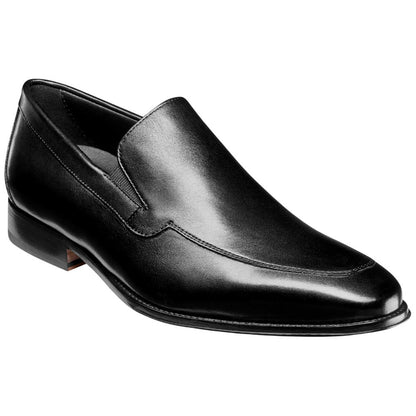 Florsheim Jacobi Moc Toe Slip On Black Leather Loafers for Men