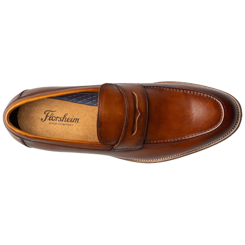 Florsheim Rucci Moc Toe Cognac Penny Loafer for Men