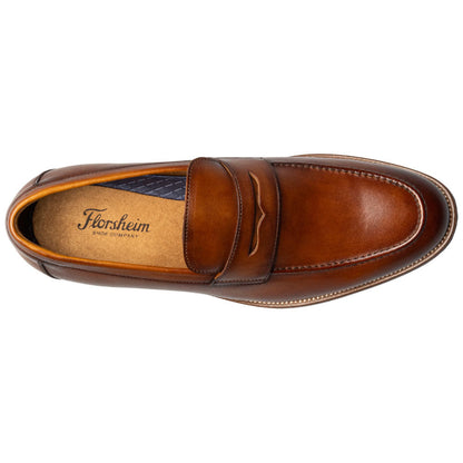 Florsheim Rucci Moc Toe Cognac Penny Loafer for Men
