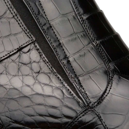 Mezlan Men's Belucci Alligator Leather Zipper Boot in Black