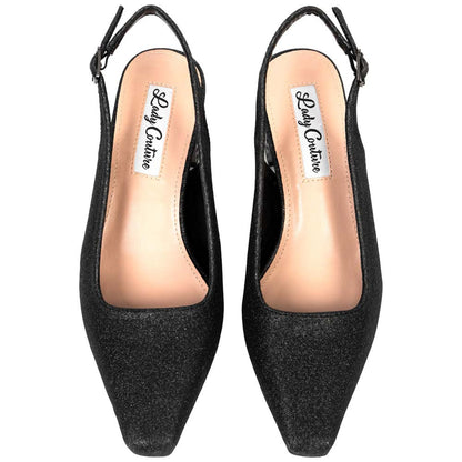 Lady Couture Natalie Pump 2” Heels in Black