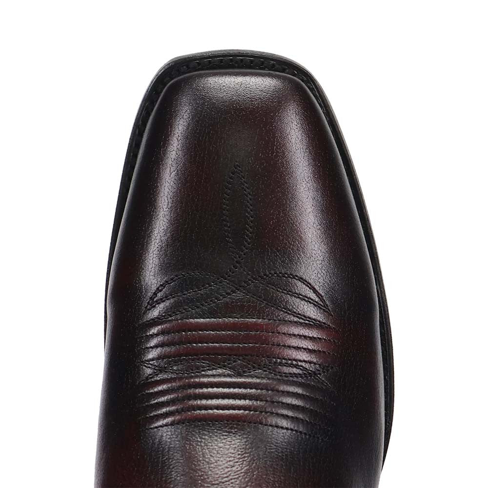 Dan Post Makara Brown Caiman Vamp Round Toe Western Cowboy Boots