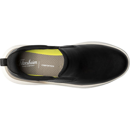 Florsheim Fleet Black Plain Toe Slip-On Men's Sneaker