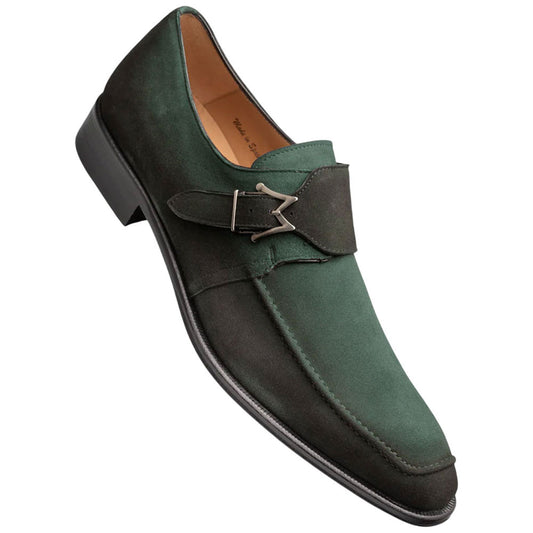 Diesel Burnished Suede Forest Monk Strap | Mezlan Dress Shoes for Men