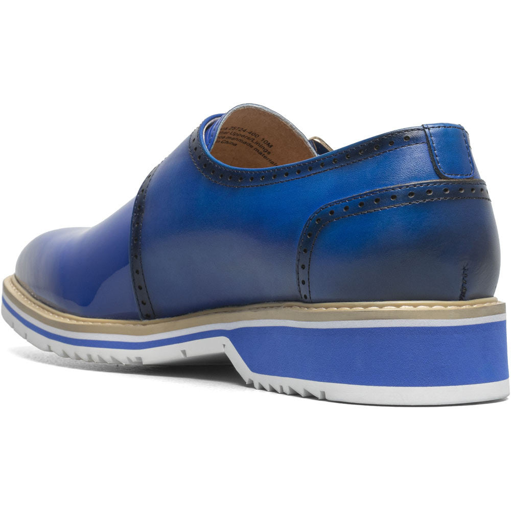 Stacy Adams Bartram Plain Toe Monk Strap in Blue