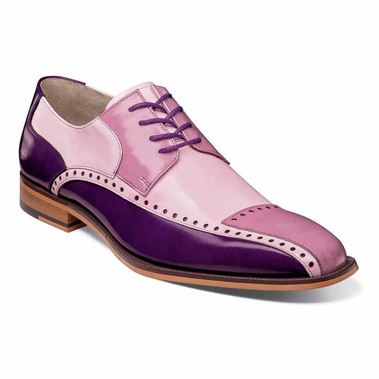 Stacy Adams Purple Multi PLAZA Modified Cap Toe Oxford