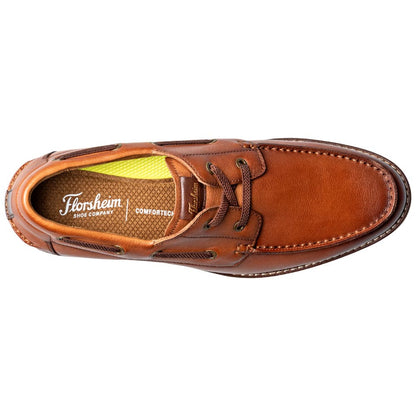 Florsheim Launch Moc Toe Elastic Lace Boat Shoe for Men