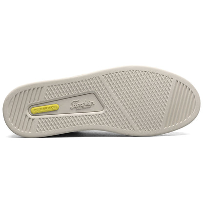 Monopoli Elastic Lace To Toe Sneaker | Florsheim Cream Dress Sneakers for Men