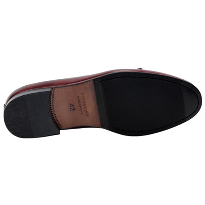 Duca Adam Wine Men's Italian Leather Dress Shoes