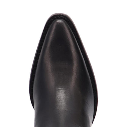 Hensley Black on Black Embroidered Leather Snip Toe Women Boot | Dingo Western Cowgirl Boots