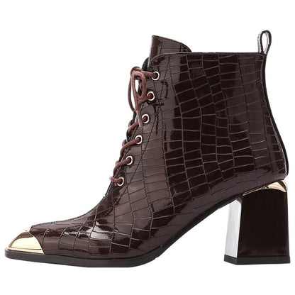 Lady Couture Fantastic Brown Style Forward Ankle Boots