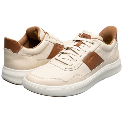 Florsheim Crosstour Men's Cream & Cognac Leather Hands Free Casual Lace Up Shoe