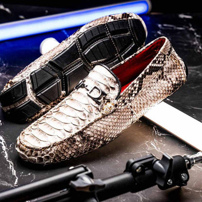 Marco Di Milano Pia Python Driving Shoe - Natural