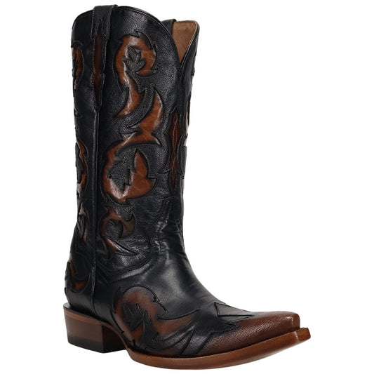 Dan Post Men's Tularosa Black Leather Western Cowboy Boot