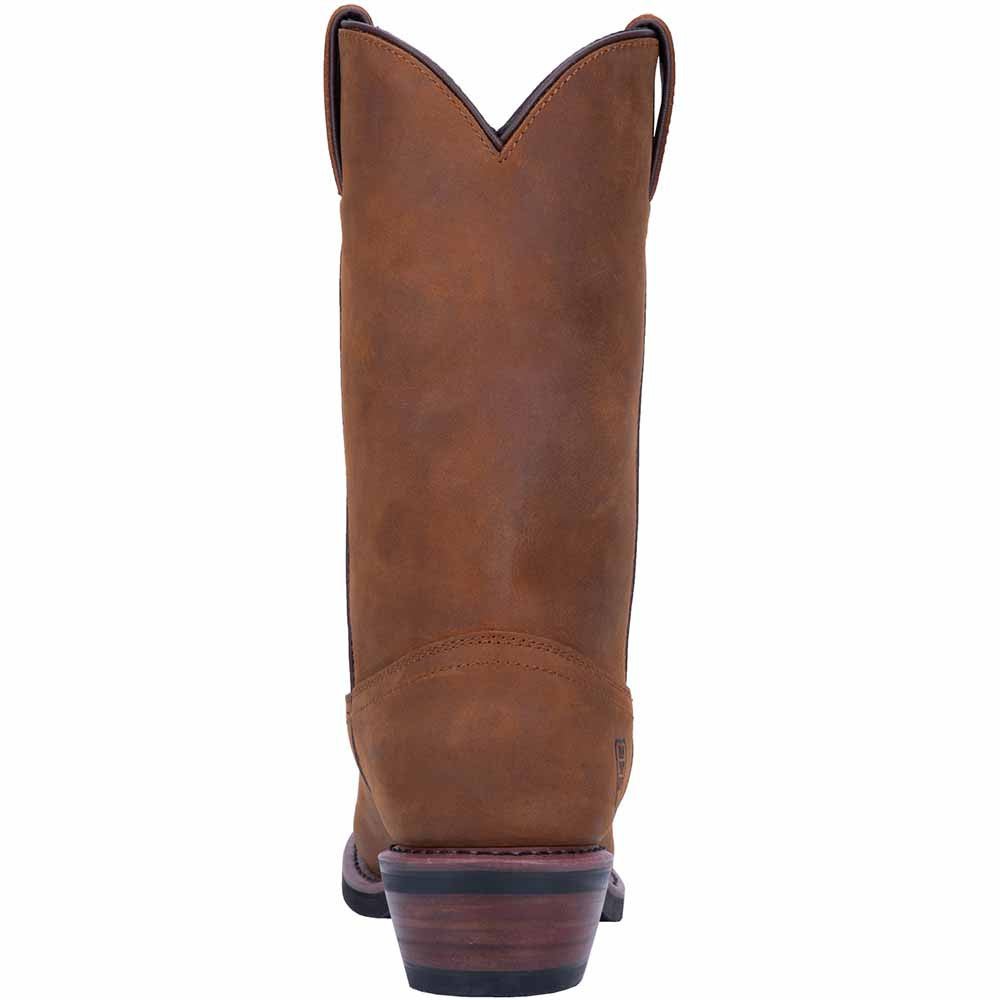 Dan Post Men’s Albuquerque 12” Round Toe Mid Brown and Tan Leather Cowboy Boot - shoeclassix.com