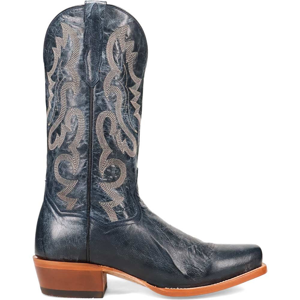 Dan Post Men’s Calvin Blue 13” Toe Shape 7 Leather Boot - shoeclassix.com