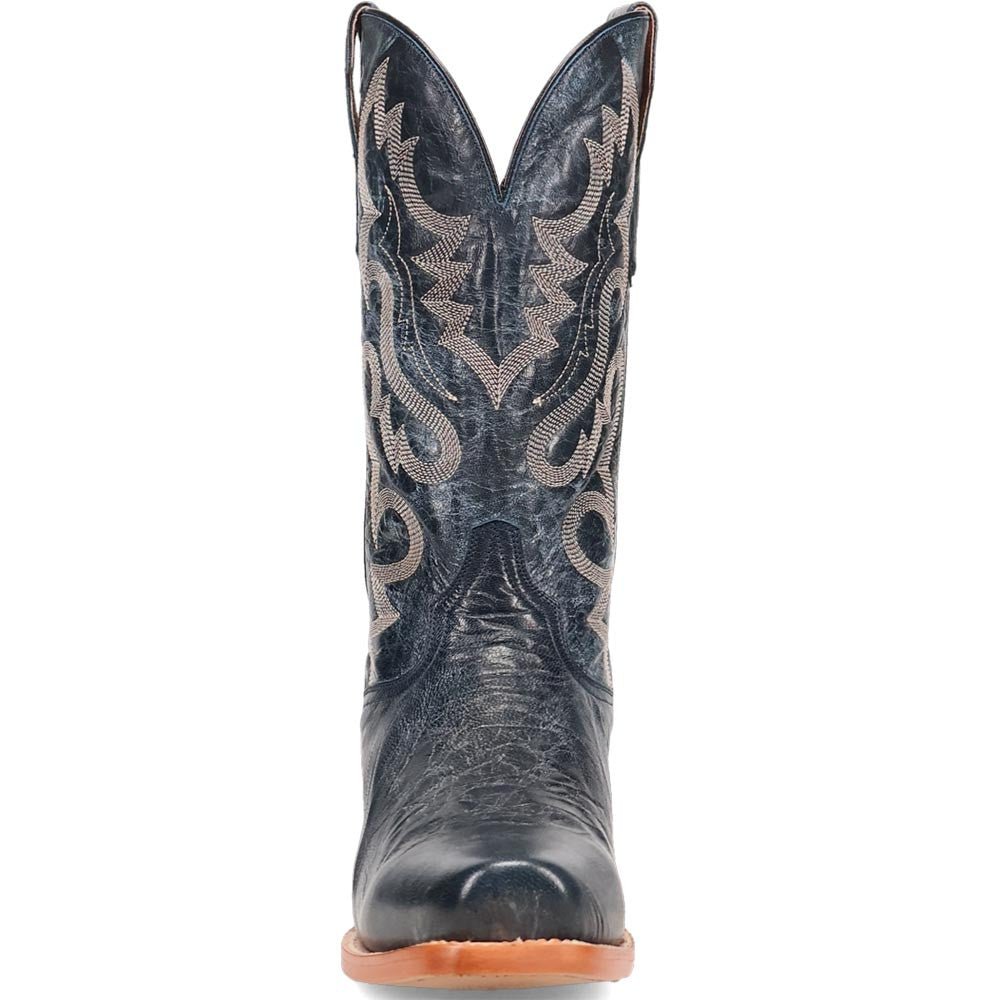 Dan Post Men’s Calvin Blue 13” Toe Shape 7 Leather Boot - shoeclassix.com
