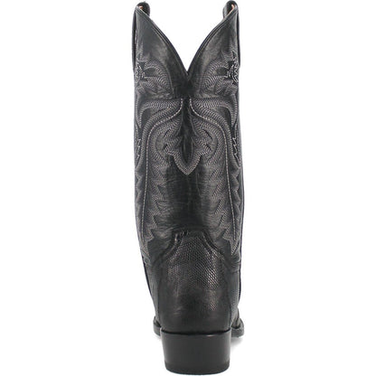 Dan Post Men’s Winston Black Exotic Lizard Leather 13” Round Toe Cowboy Boot - shoeclassix.com