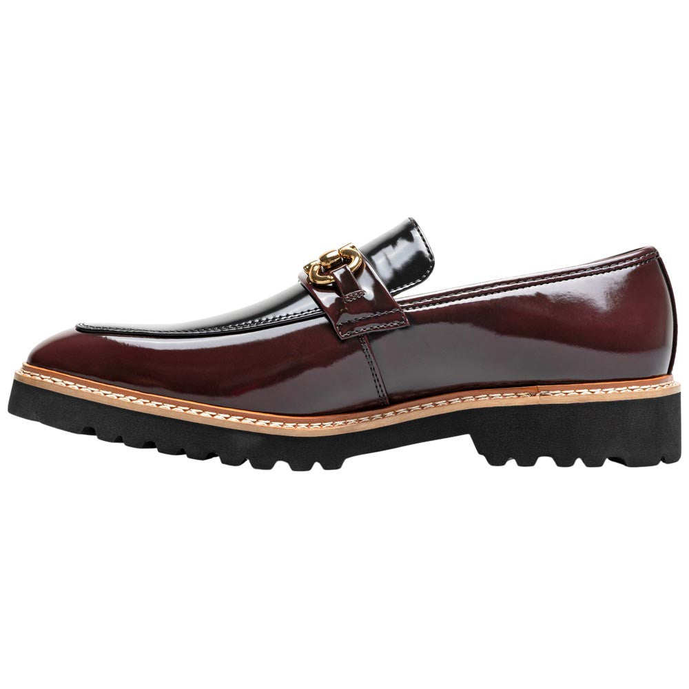 Stacy Adams Carabello Moc Toe Bit Slip-On - Burgundy Multi