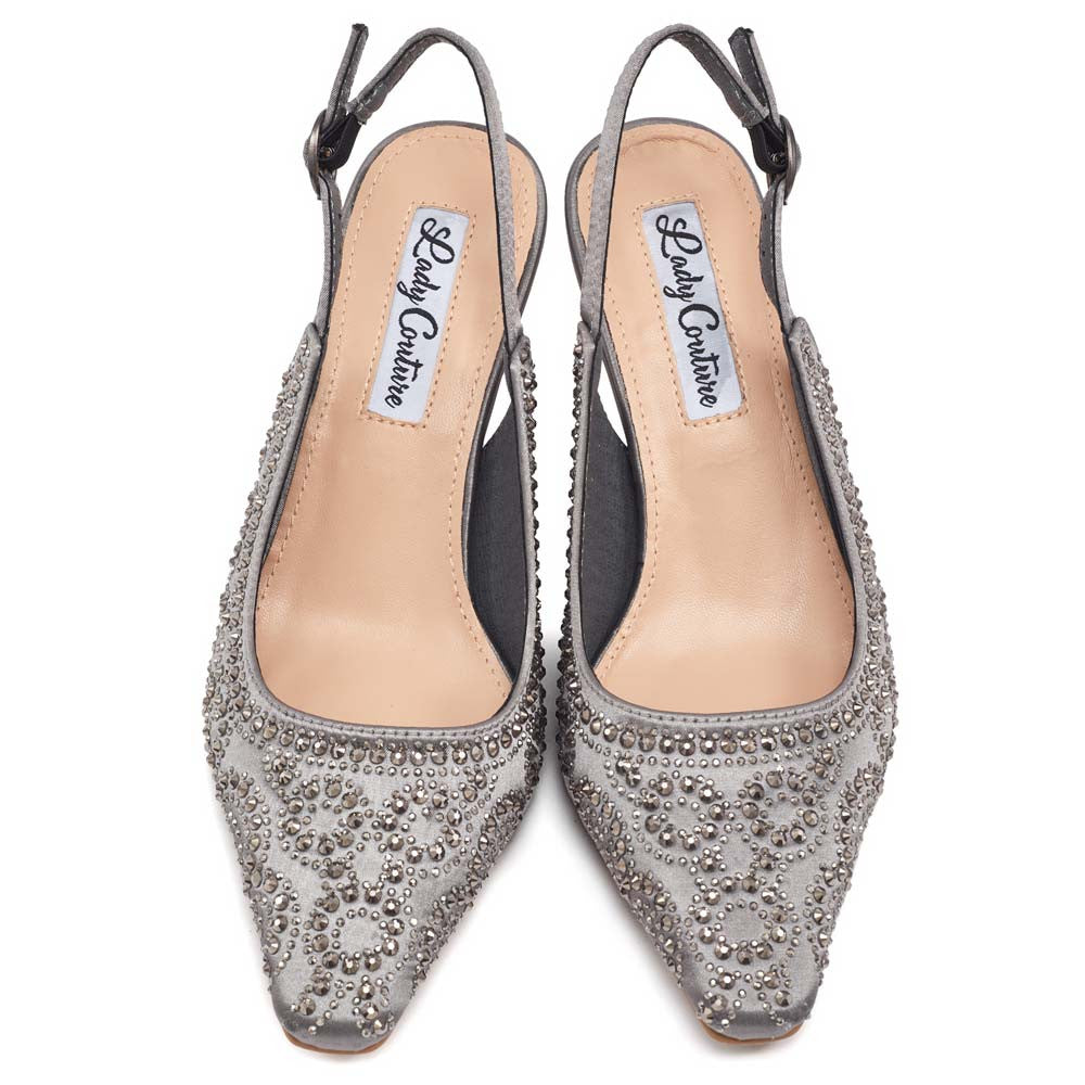 Lady Couture Lucy Pumps 2.5" Heels in Pewter