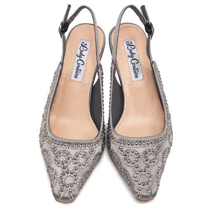 Lady Couture Lucy Pumps 2.5" Heels in Pewter