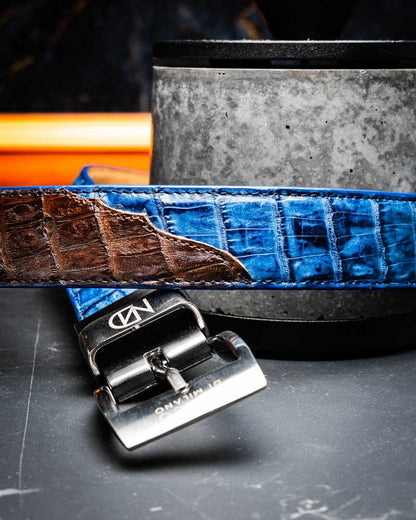 Marco Di Milano Men’s Caiman Back & Belly Leather Belt Luciano