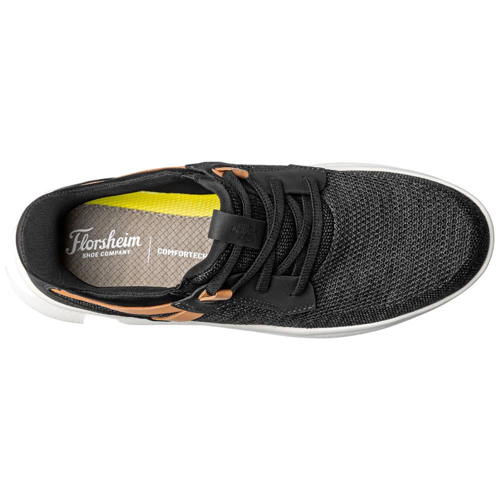 Florsheim Fleet Knit Black Multi Elastic Lace Slip-On Sneakers for Men