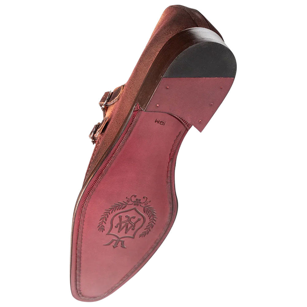 Mezlan Cascade Suede Double Monk Strap - Men's Sport Modern Double Monk