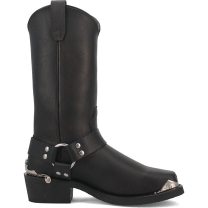 Dingo Chopper Black Leather Biker Boots