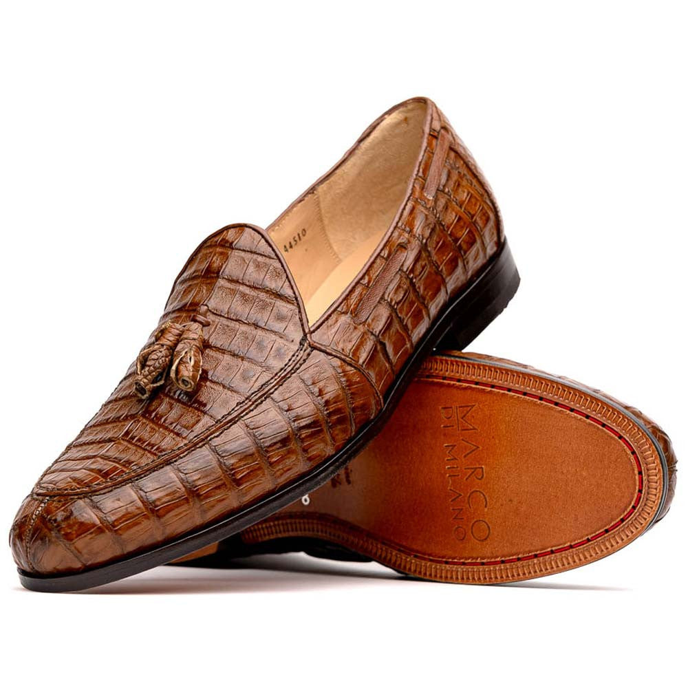 Bianchi Bay Apache Genuine Caiman Crocodile Tassel Loafers | MARCO DI MILANO