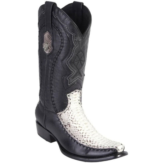 Wild West Natural Python & Deer Dubai Toe Boots