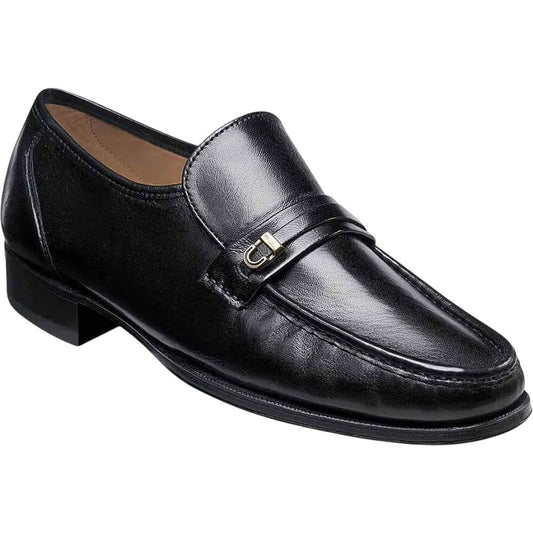 Florsheim Como Black Moc Toe Bit Loafer