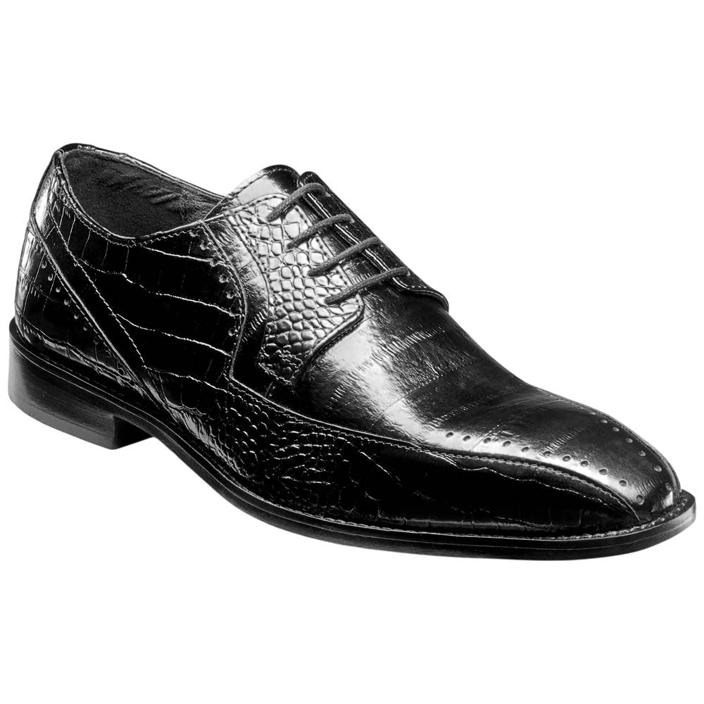 Stacy Adams Talamanco Bike Toe Oxford - Black