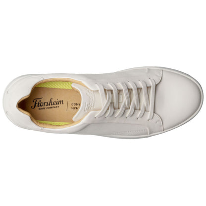 Norwalk Monopoli Lace To Toe Sneaker | Florsheim Cream Dress Sneakers for Men