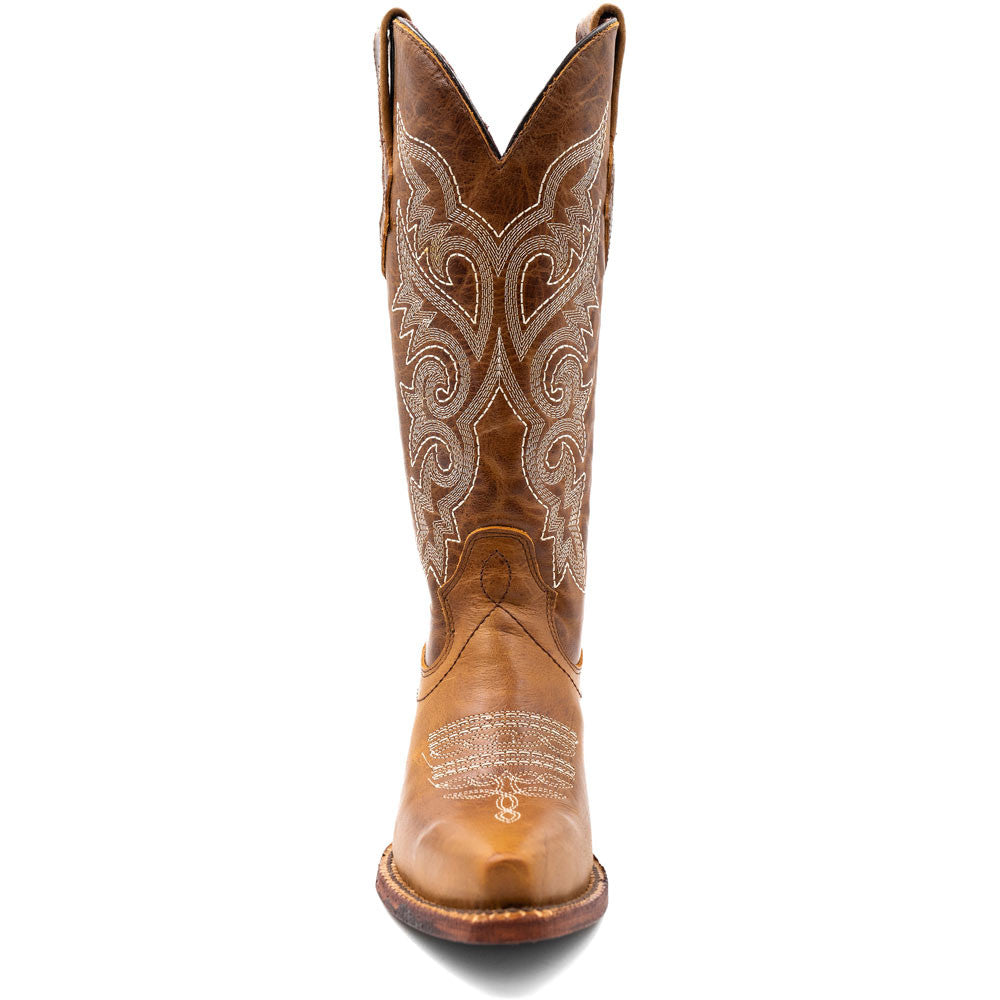 Ferrini Women's Mae Brown Snipped Toe Western Boot