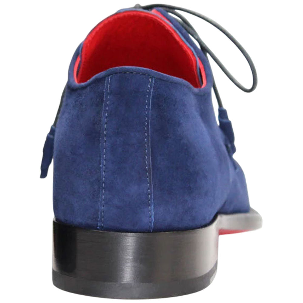 Emilio Franco Gabriele Oxford Navy Suede Leather Shoes