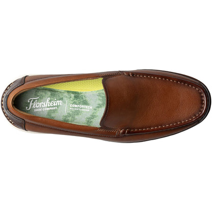 Florsheim Tropics Cognac Multi Moc Toe Venetian Slip On Shoes