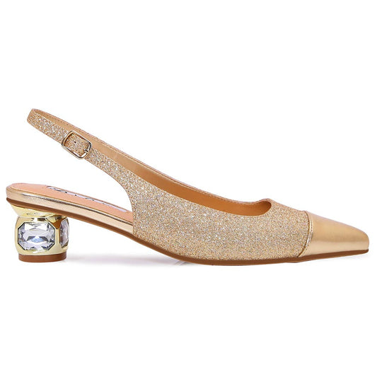 Lady Couture Saphire Pump 1.5” In Gold