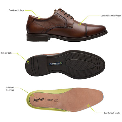 Midtown Wingtip Oxford | Florsheim Black Dress Shoes for Men