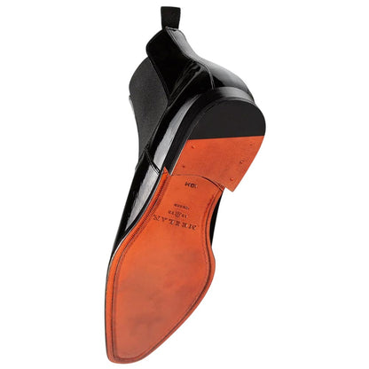 Mezlan Blackjack Men's Black Patent Leather Chelsea Boot - Handmade in Spain