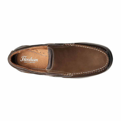 Florsheim Lakeside Brown Moc Toe Slip On Shoes