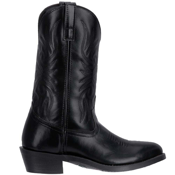 Laredo Paris Black Leather R-Toe Boots