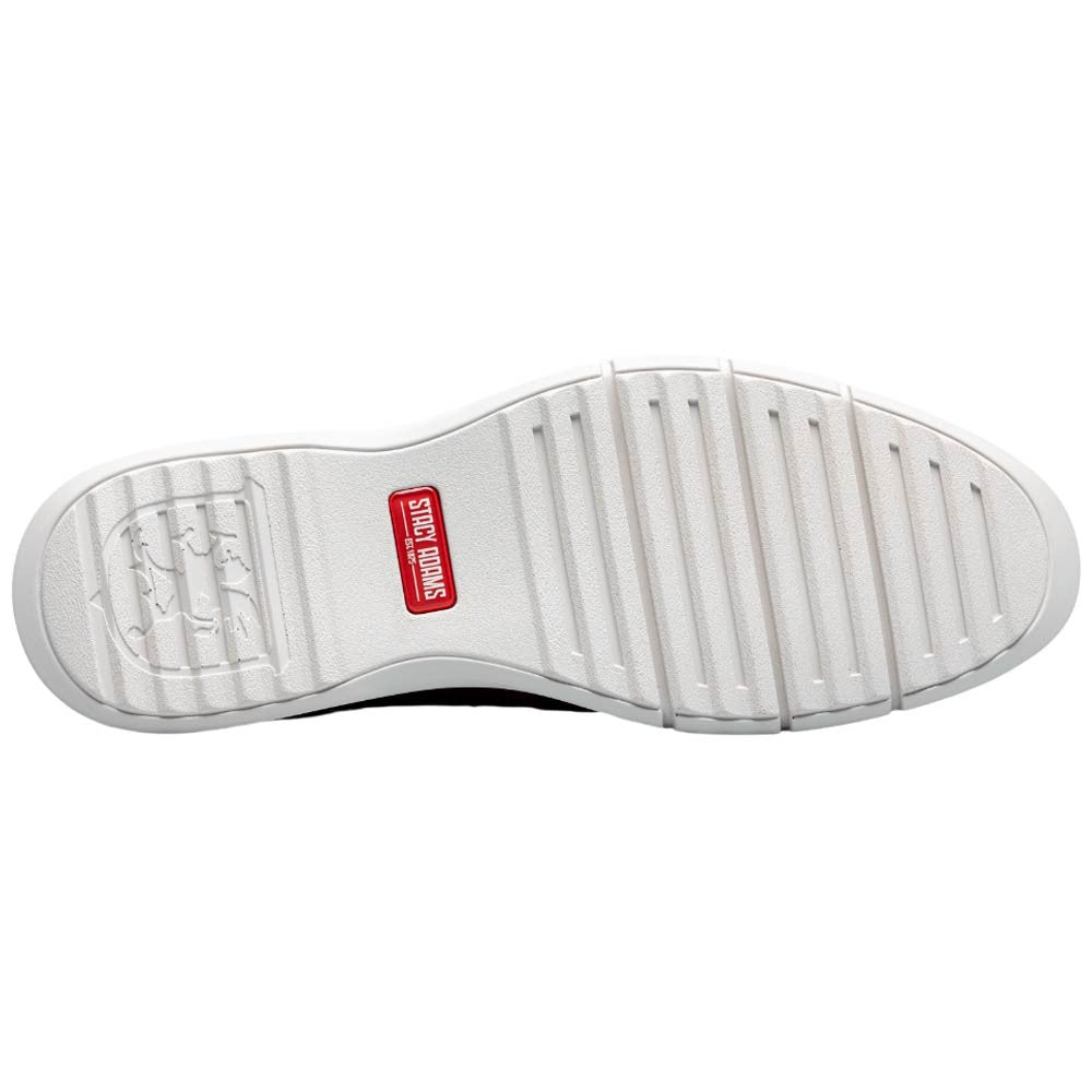 Stacy Adams Synchro Plain Toe Elastic Lace Raspberry Casual Hybrid Shoes for Men