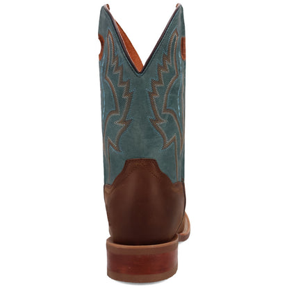 Dan Post Men's Leighton Brown/Blue Leather Western Boots