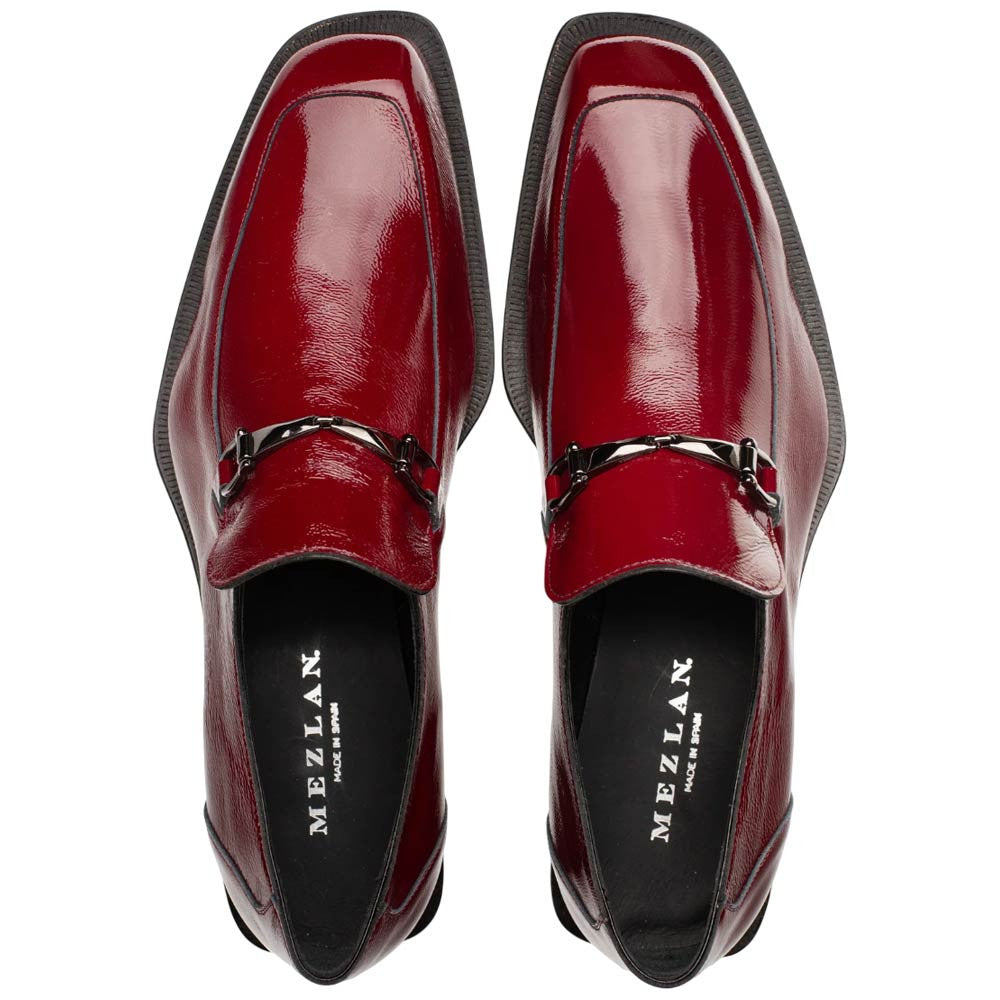 Accola Textured Burgundy Slip On | Mezlan Dress Loafer for Men